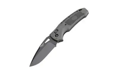 Sig K320 Tactical 3.5" ABLE Lock Folder - Drop Point Blade Black Finish - Polymer Frame - Grey