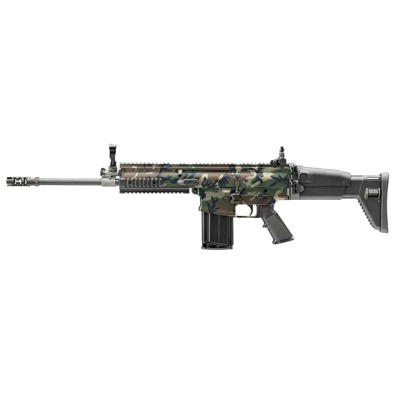 FN 3810170101 SCAR 16S 7.62x51mm NATO 20+1, 20" Black Anodized Steel Threaded Barrel, 1913 Picatinny Rail Aluminum Receiver, Adjustable Synthetic Stock, Black Hogue Finger Groove Grip