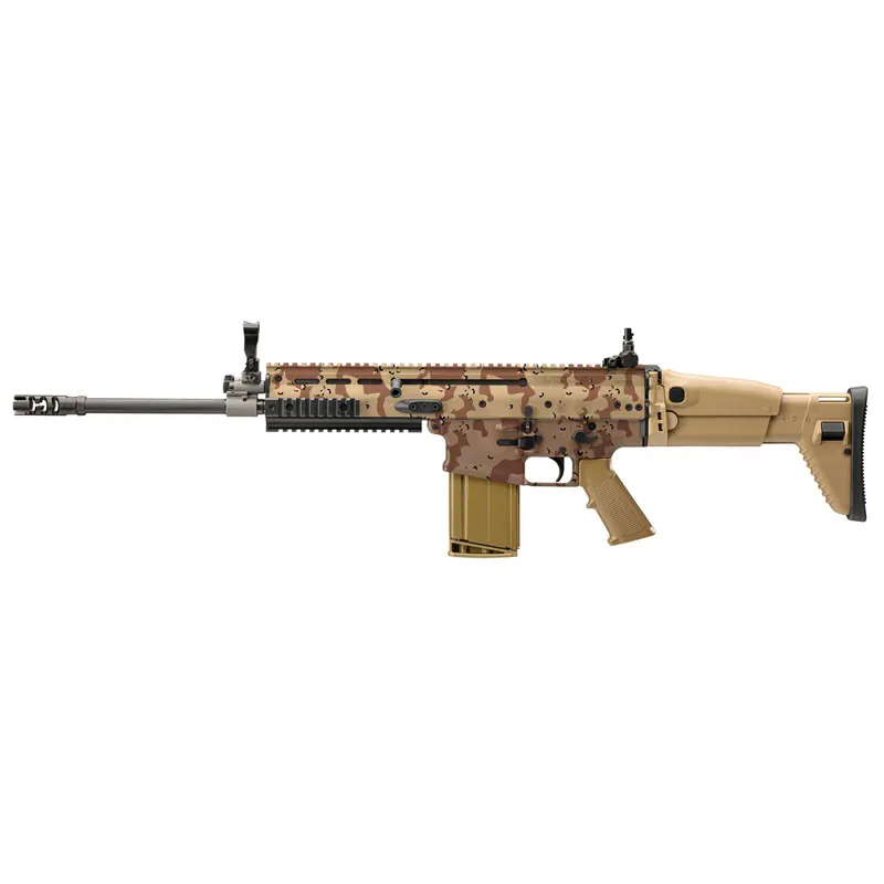 FN 3810170102 SCAR 16S 7.62x51mm NATO 20+1, 20" Black Anodized Steel Threaded Barrel, 1913 Picatinny Rail Aluminum Receiver, Adjustable Synthetic Stock, Black Hogue Finger Groove Grip