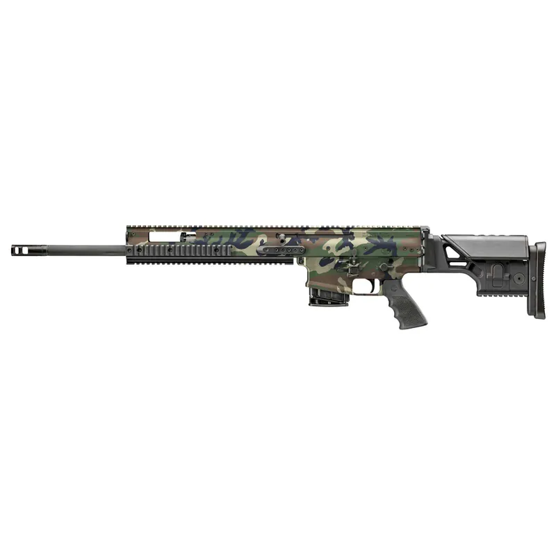 FN 3810170501 SCAR 16S 7.62x51mm NATO 10+1, 20" Black Anodized Steel Threaded Barrel, 1913 Picatinny Rail Aluminum Receiver, Adjustable Synthetic Stock, Black Hogue Finger Groove Grip