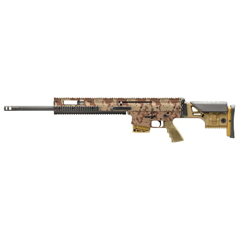 FN 3810170502 SCAR 16S 7.62x51mm NATO 10+1, 20" Black Anodized Steel Threaded Barrel, 1913 Picatinny Rail Aluminum Receiver, Adjustable Synthetic Stock, Black Hogue Finger Groove Grip