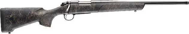 Bergara Rifles B14S901 Stoke 308 Win 4+1, 20" Graphite Black Cerakote #4.5 Contour Threaded Barrel, Graphite Black Cerakote Steel Receiver, Black Webbed Tan Fixed w/SoftTouch Synthetic Stock