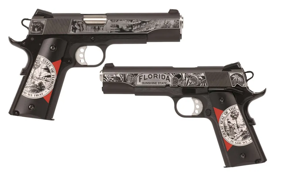 1911 GARRISON 45ACP BL/WD ENG