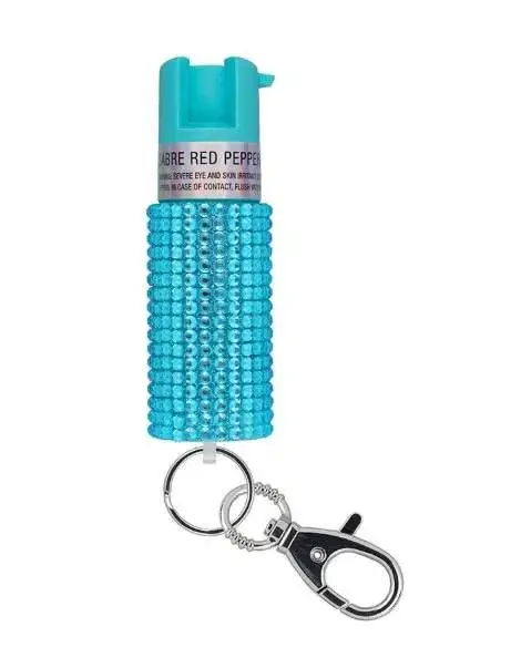 JEWLD PEPPER SPRAY W/KEY RING TEAL