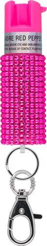 JEWLD PEPPER SPRAY W/KEY RING PINK