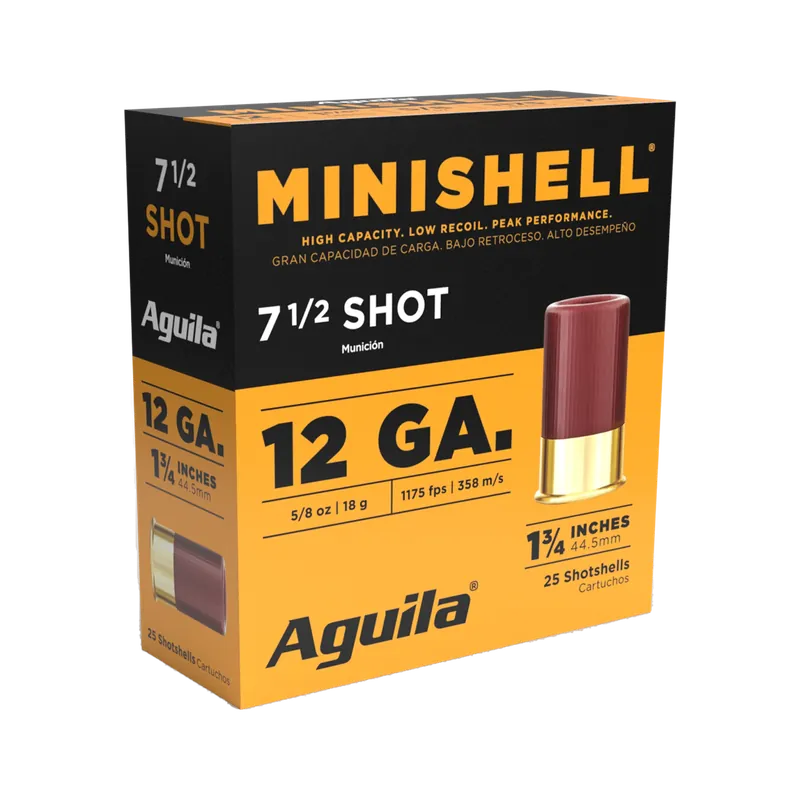 AGUILA MINI-SHELL 12GA 1.75" 5/8OZ #7.5 25RD 10BX/CS