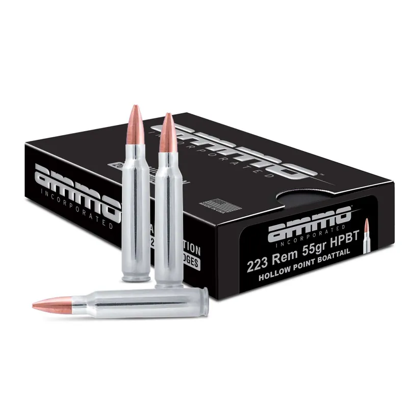 AMMO INC SIGNATURE LINE AMO 223 REM 55GR HPBT NP BRASS 20RD