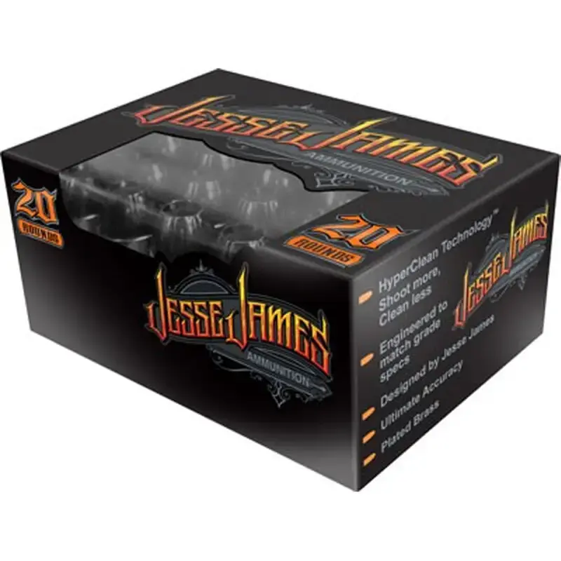 Ammo Inc 45230HPJJ20 Jesse James Black Label 45 ACP 230 gr Hollow Point (HP) 20 Bx/ 10 Cs