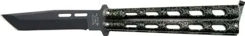 BSON DAMASCUS BUTTERFLY 1095 CARBON 3 3/8 BLADE