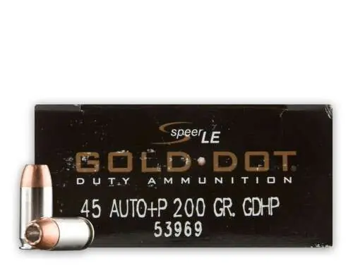 CCI GLD DOT 45AUTO +P 200GR GDHP