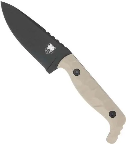COBRATEC KINGPIN 4" FIXED BLD TAN D2 STEEL W/KYDEX SHEATH
