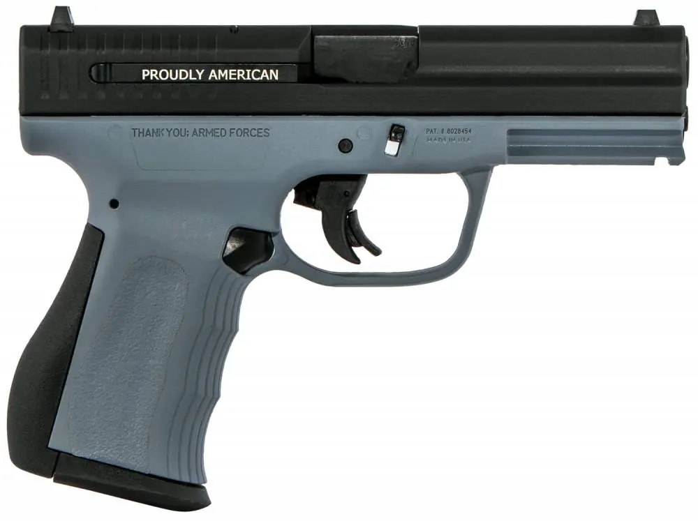 FMK G9C1G2UG 9C1 G2 FAT 9mm Luger 4" 14+1 Gray Black Carbon Steel Slide Gray Polymer Grip
