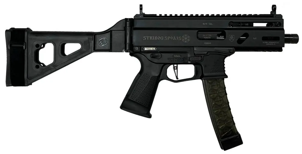 Grand Power Stribog SP9A3S 9mm Sub Pistol SBT Brace