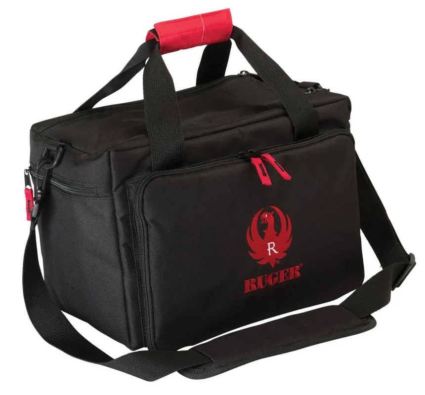 Allen 27450 Ruger Range Bag Black w/Red Accents Endura