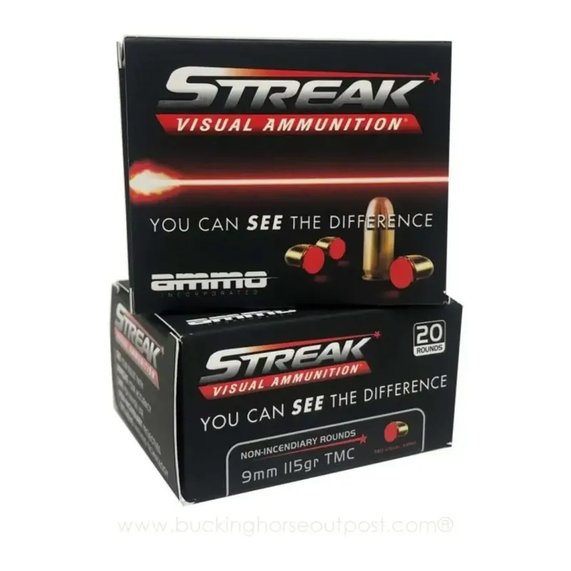 AMMO INC STREAK 9MM 115GR RED