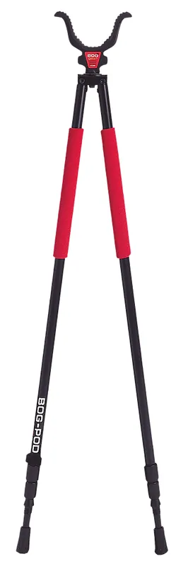 Bog-Pod RLD2 Red Legged Devil Tall Bipod Shooting Rest Blk Alum Legs