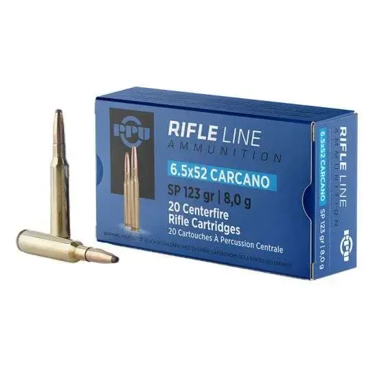 PPU 6.52X52 CARCANO SP 123GR 20RD BOX 200 CASE