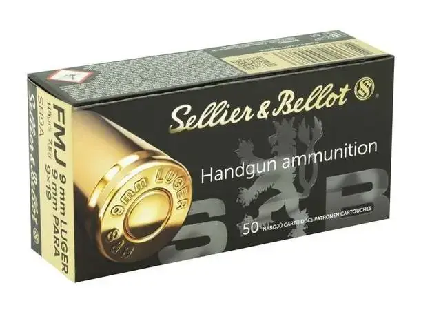 S&B 9MM LUGER 115 FMJ 1000 Round Case