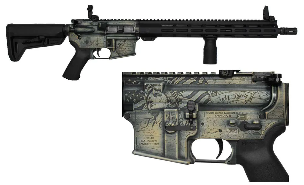 SHARK COAST LADY LIBERTY DELUXE DEEP ENGRVD AR 5.56 RFL MAGPUL