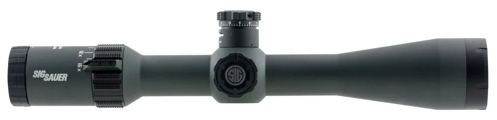 Sig Sauer Electro-Optics Tango4 4-16x 44mm Obj 24.1-6.3 ft @ 100 yds FOV 30mm Tube Graphite/Black Illuminated MOA Crosshair