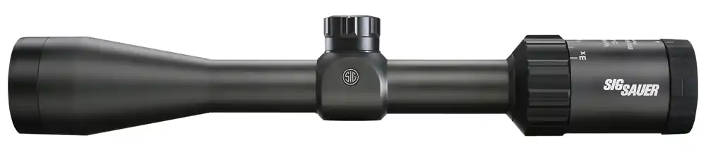 Sig Sauer Electro-Optics Whiskey3 3-9x 50mm Obj 33-9 ft @ 100 yds FOV 1" Tube Black Quadplex