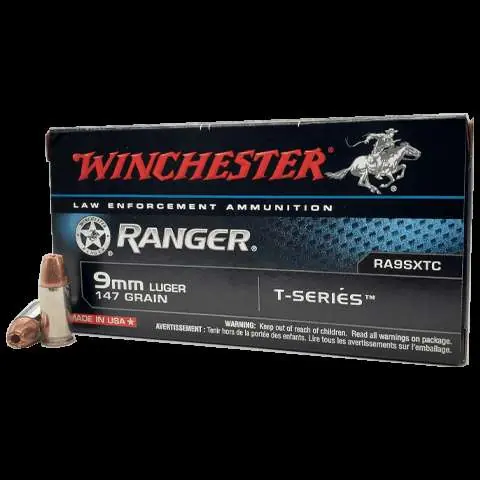 WINCHESTER RANGER 9MM 147G 50RD BOX