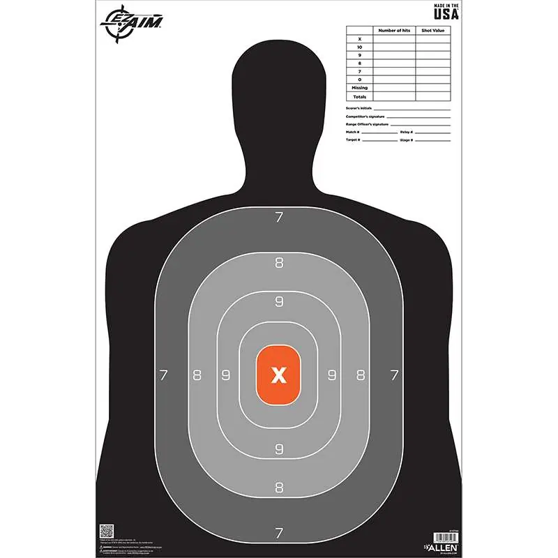 EZ AIM 23X35 PAPER TGT B27 PROSILHO 50PK