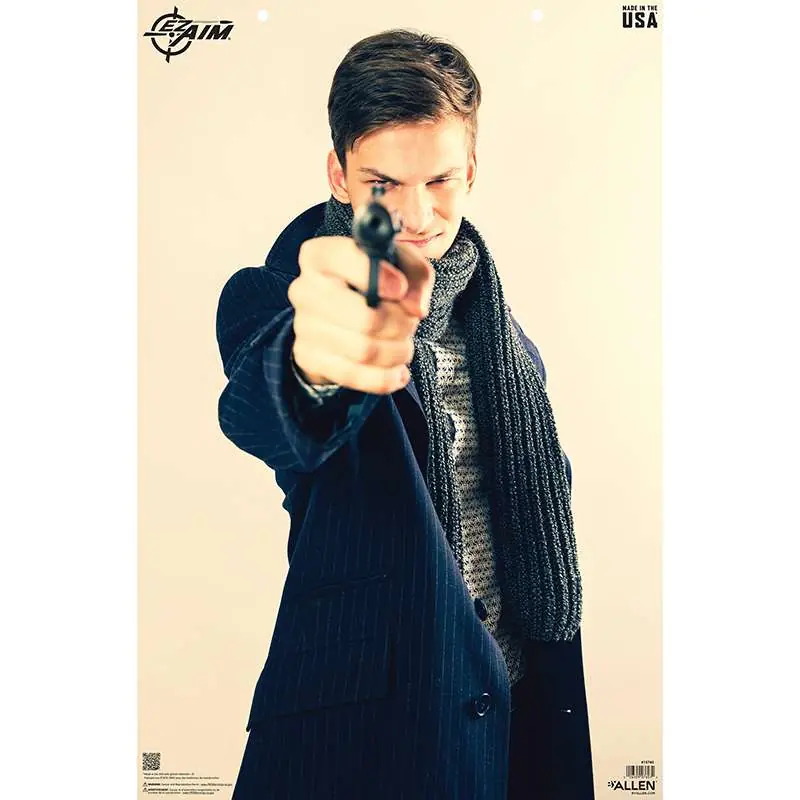 EZ AIM 23X35 PAPER TGT PHOTO MALE THREAT 50PK