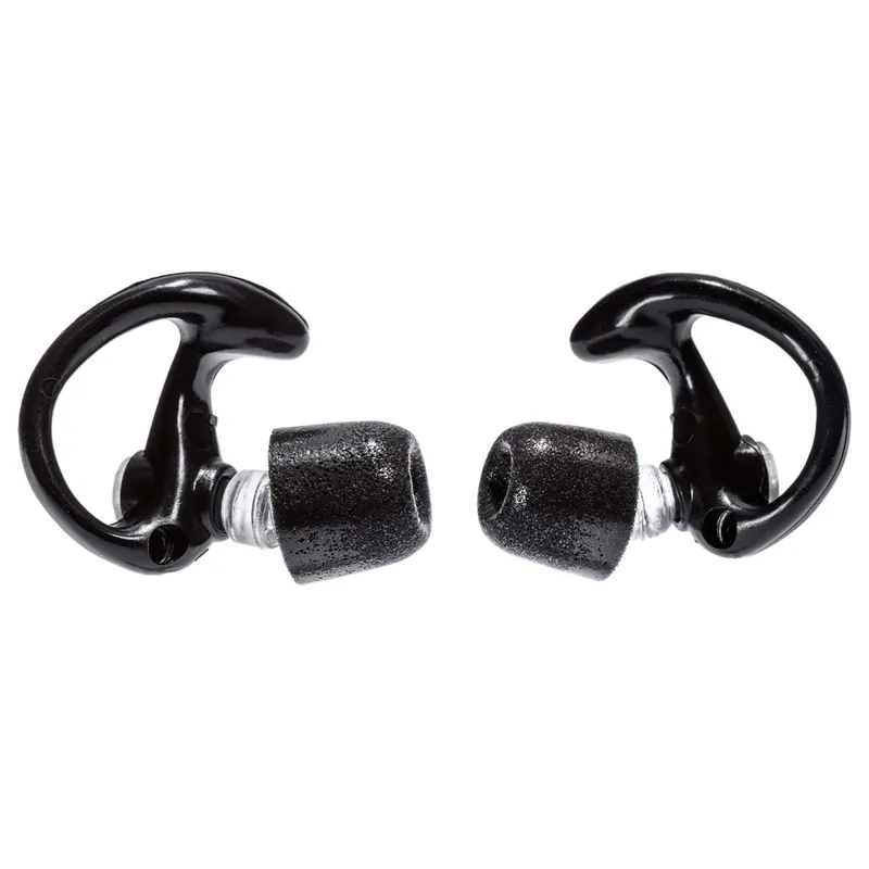 COMPLY FOAM TIPPED, FULL BLOCK EARPLUGS, MEDIUM, 25 PAIR, BLACK
