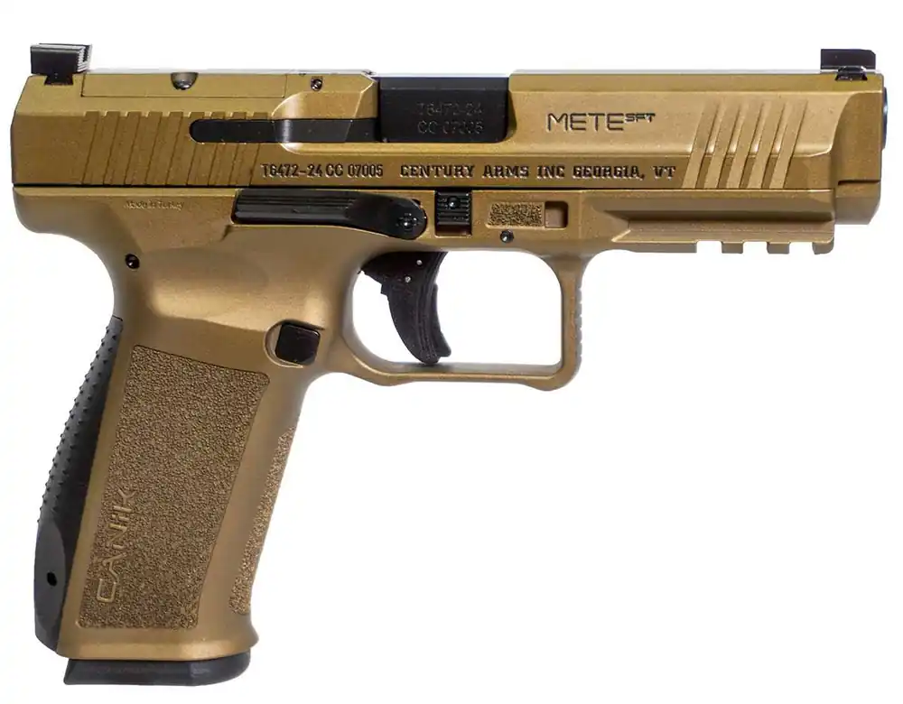 CANIK METE SFT 9MM 4.46" BBL OR FS 1-18/1-20 BURNT BRONZE